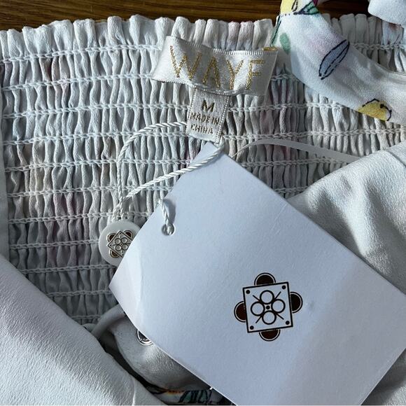 Wayf Seanna floral crop top white - Medium - Picture 9 of 11